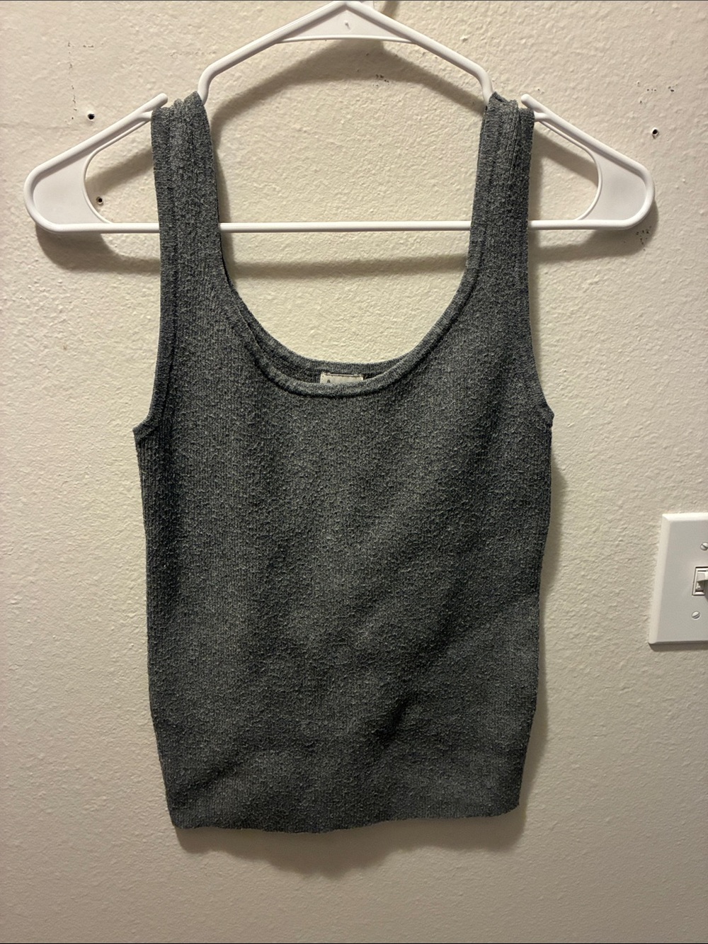 a new day Charcoal Gray Knit Scoop Neck Tank